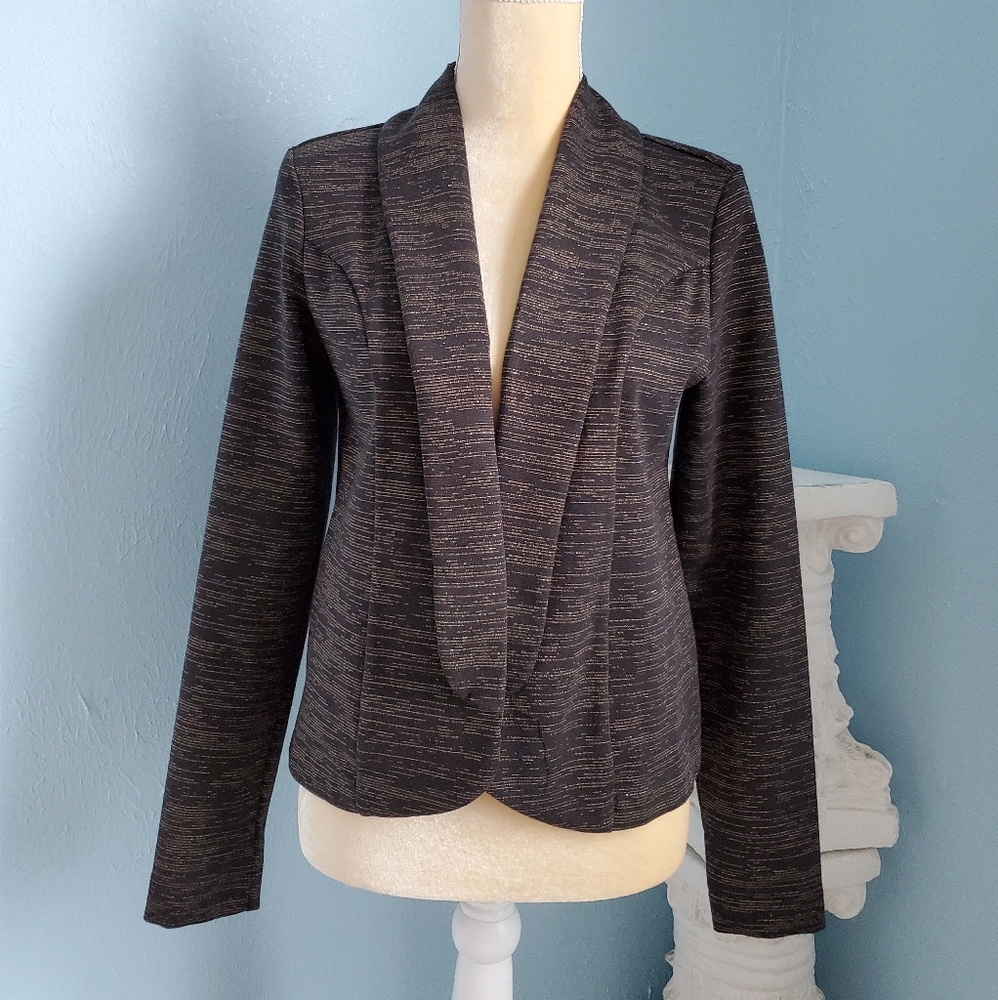 Attention Sparkly Open Front Blazer C92 - image 1